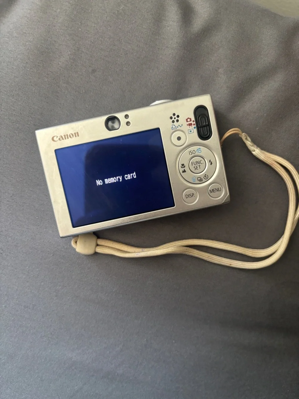 Canon Compact Digital Camera with White Carry Case